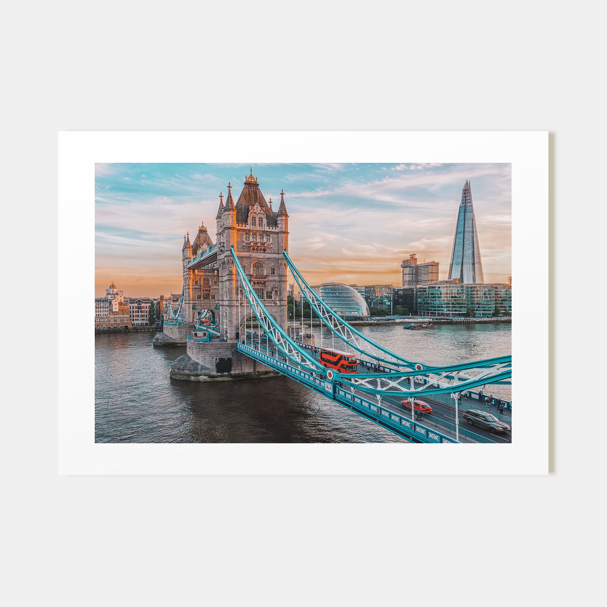 London Landscape Color Poster