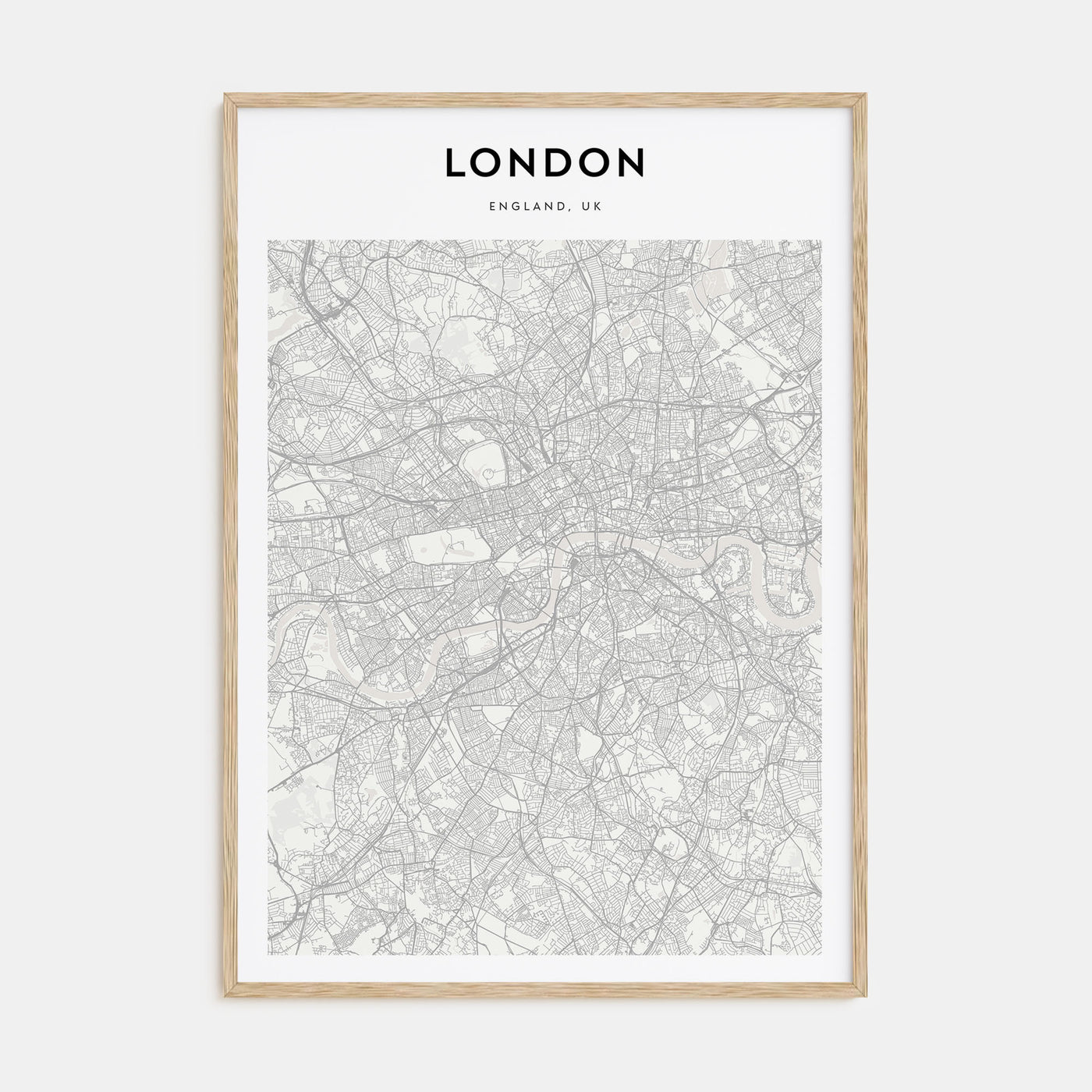 London Map Portrait Poster
