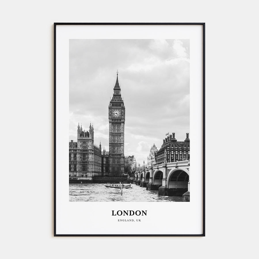 London Portrait B&W No 1 Poster