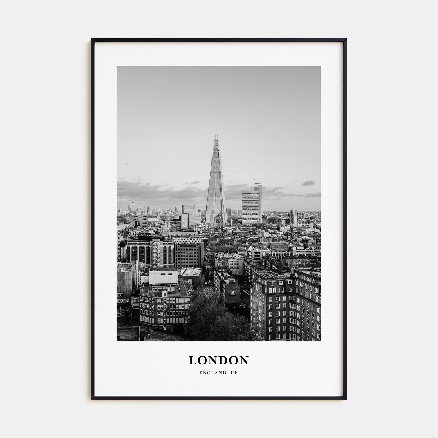 London Portrait B&W No 2 Poster