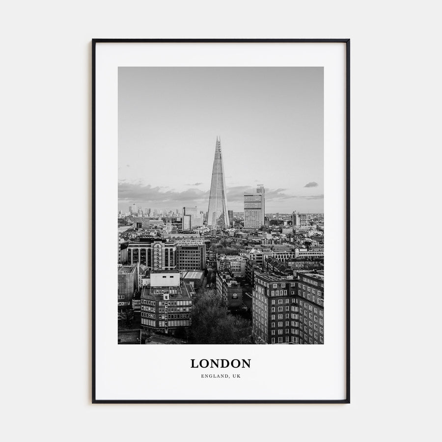London Portrait B&W No 2 Poster