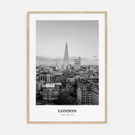 London Portrait B&W No 2 Poster