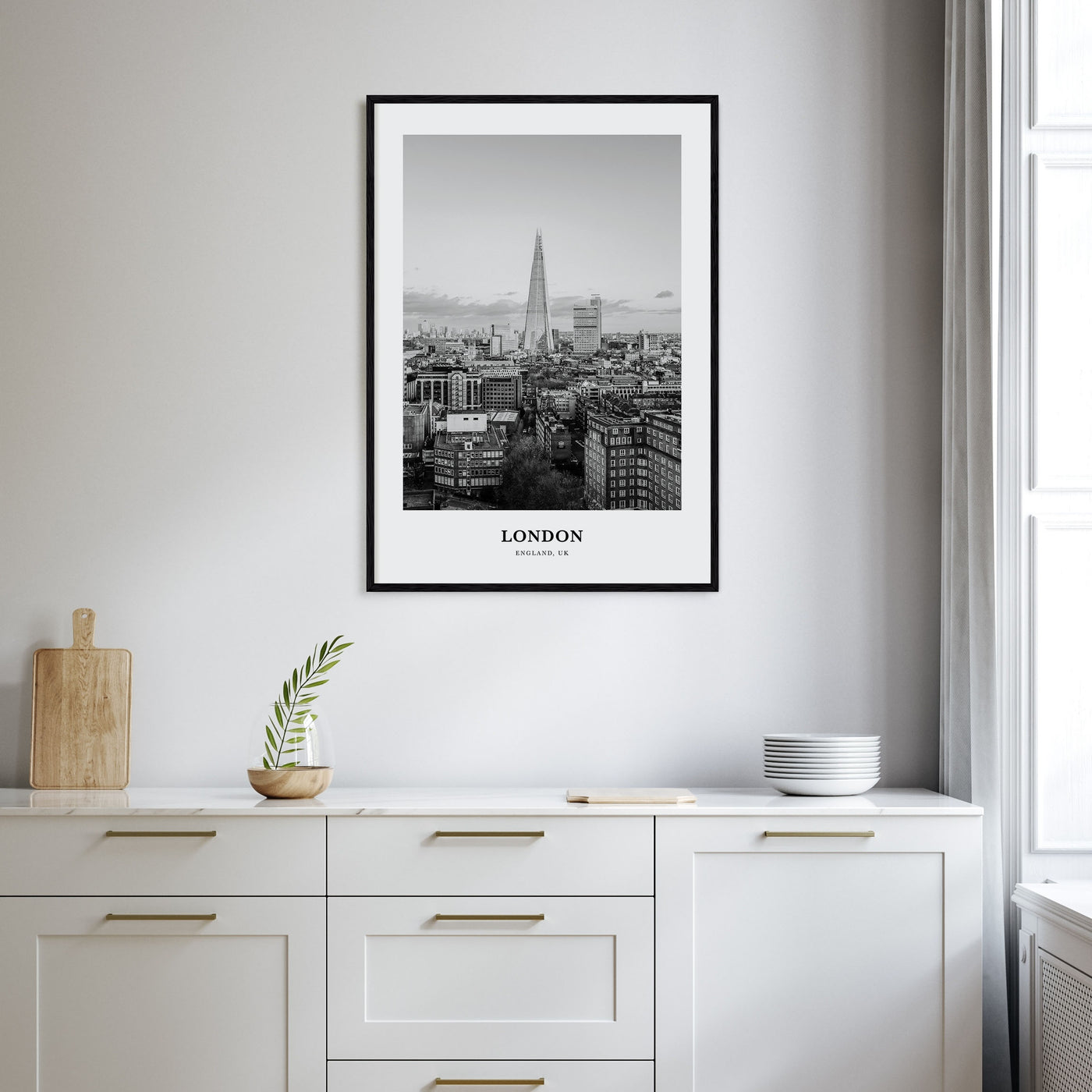 London Portrait B&W No 2 Poster
