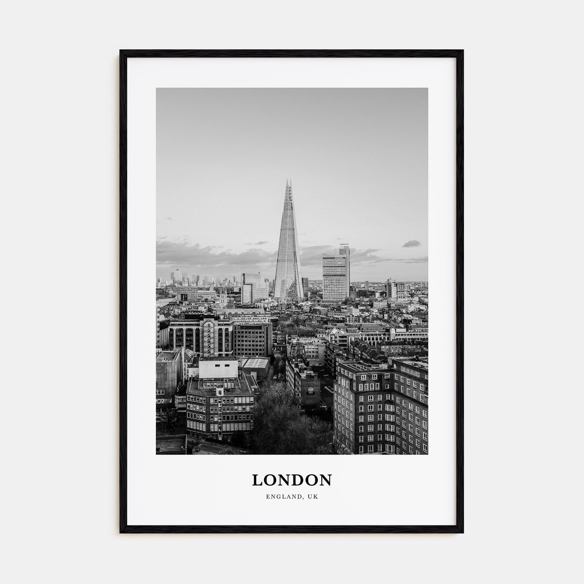 London Portrait B&W No 2 Poster