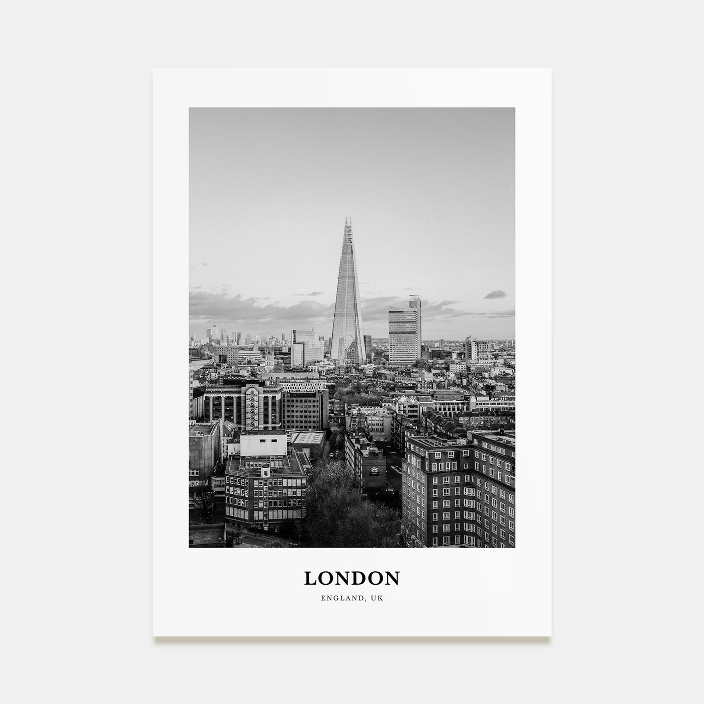 London Portrait B&W No 2 Poster