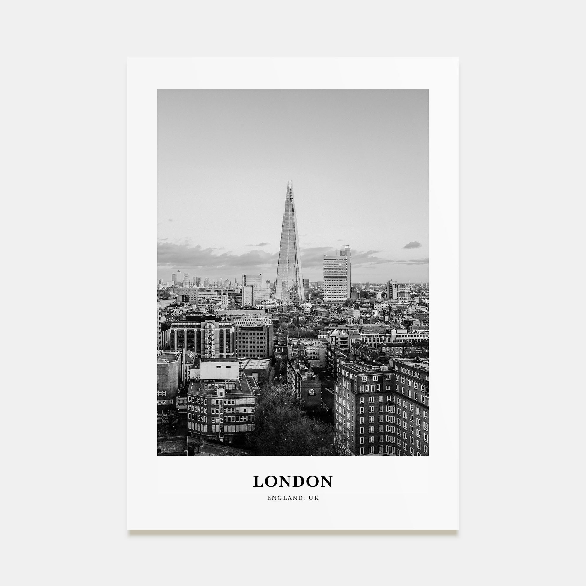 London Portrait B&W No 2 Poster