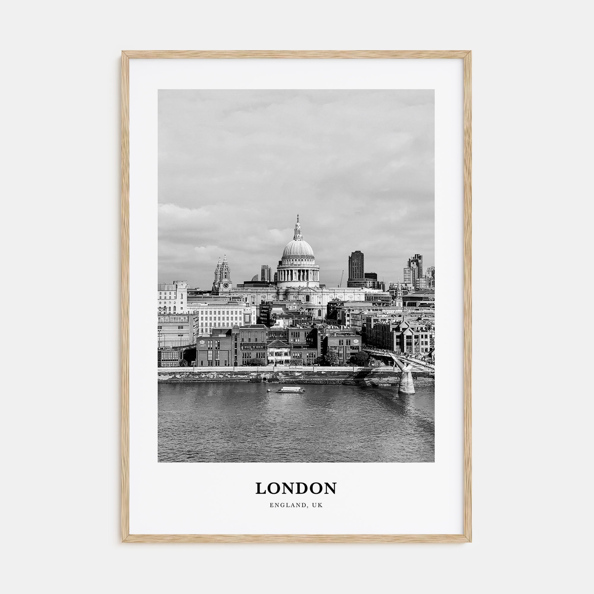 London Portrait B&W No 3 Poster