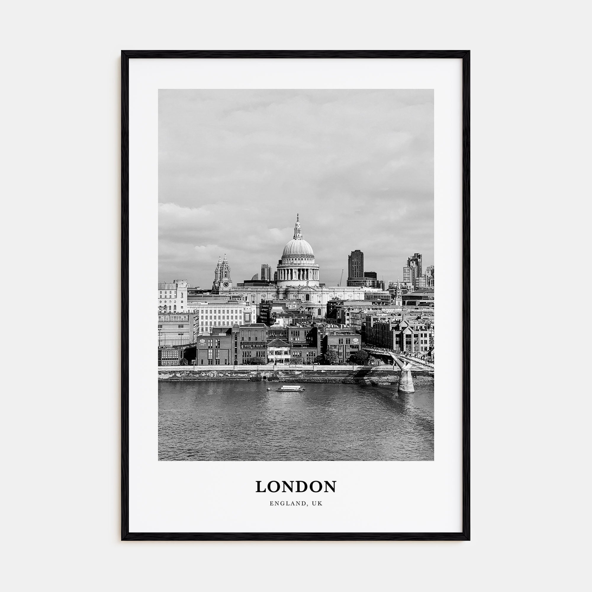 London Portrait B&W No 3 Poster