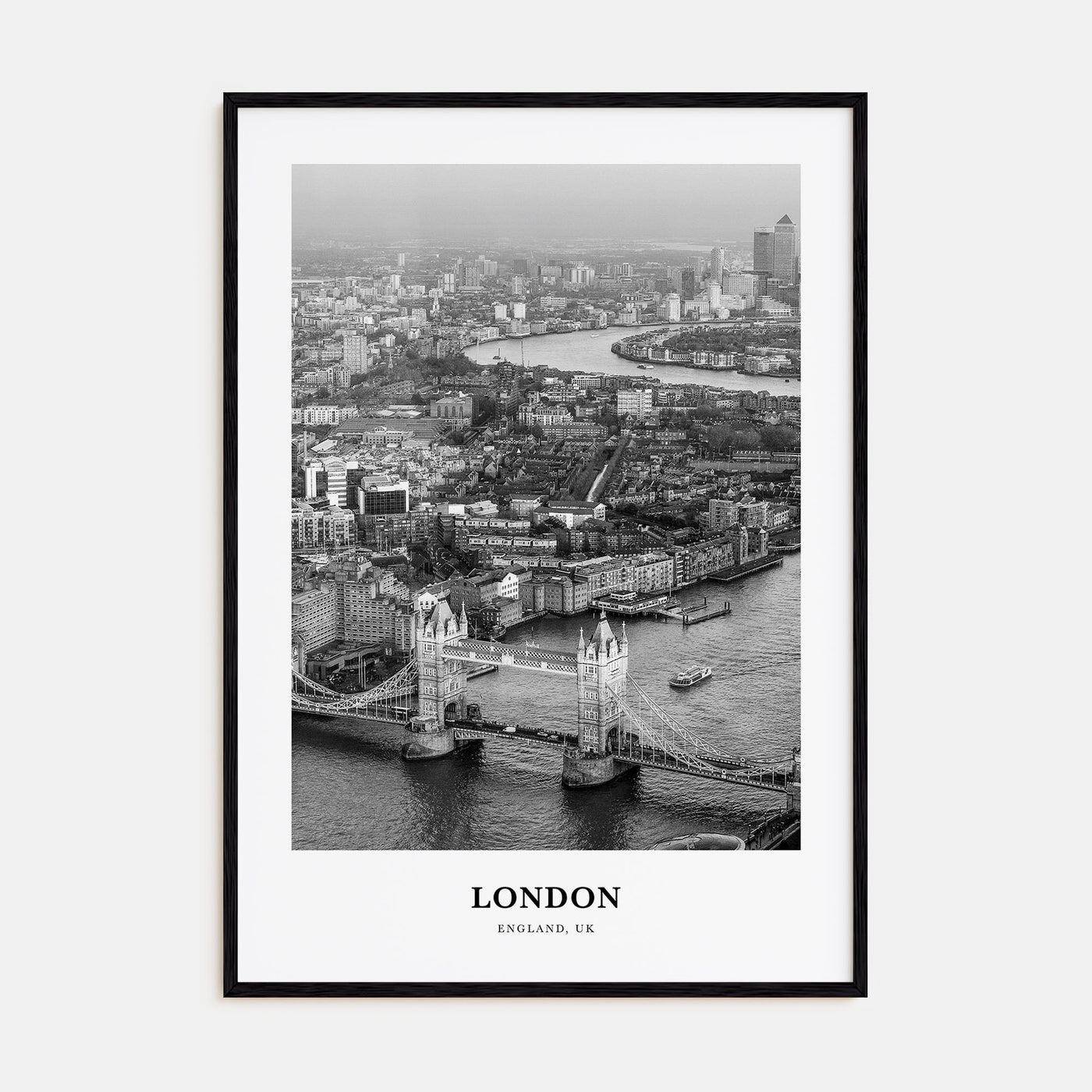 London Portrait B&W No 4 Poster