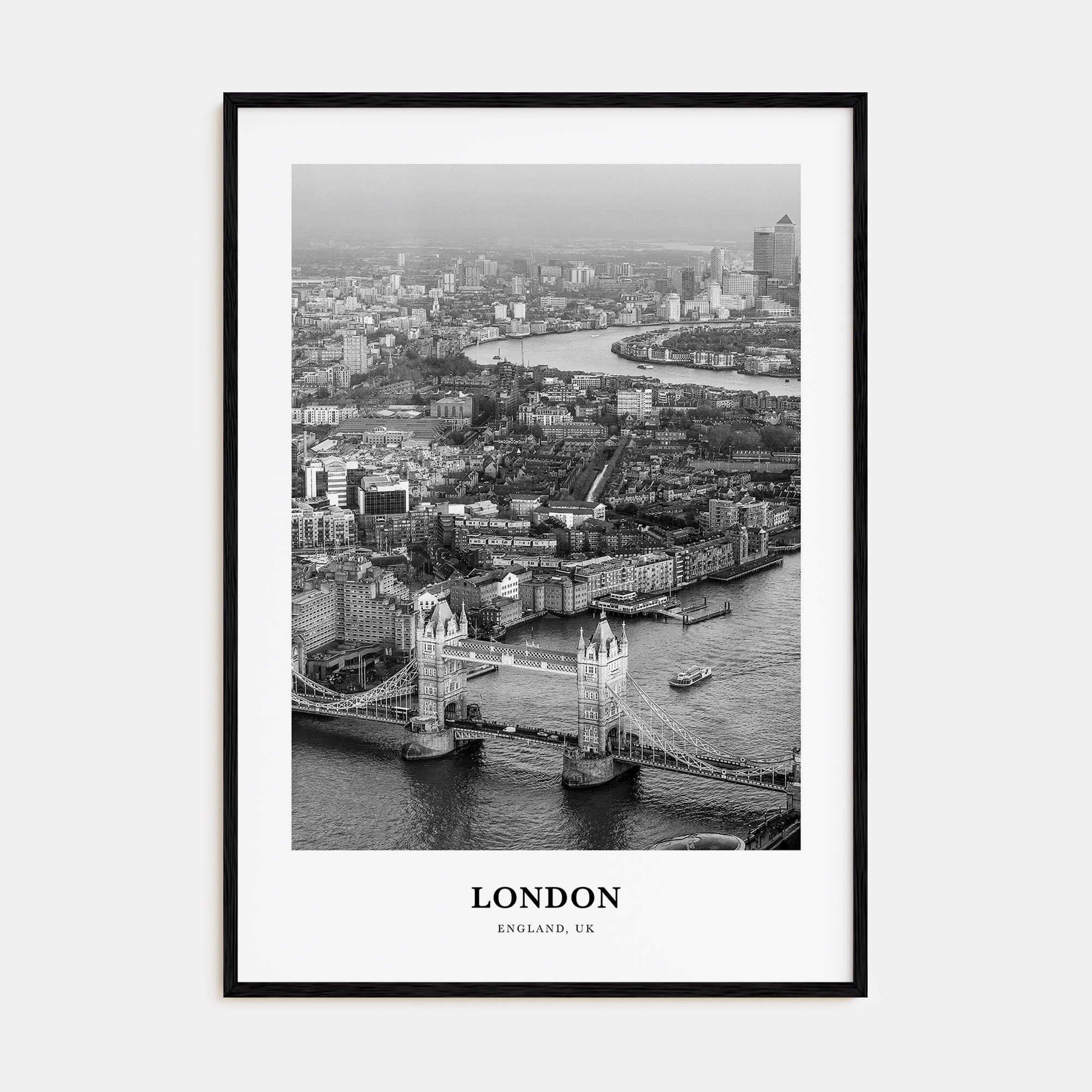 London Portrait B&W No 4 Poster