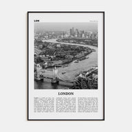 London Travel B&W No 2 Poster