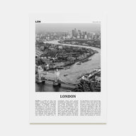 London Travel B&W No 2 Poster