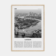 London Travel B&W No 2 Poster