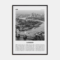 London Travel B&W No 2 Poster