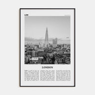 London Travel B&W No 3 Poster