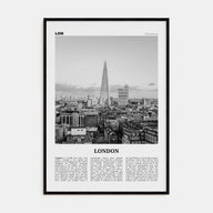 London Travel B&W No 3 Poster