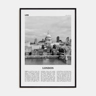 London Travel B&W No 4 Poster
