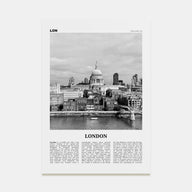 London Travel B&W No 4 Poster