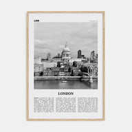 London Travel B&W No 4 Poster