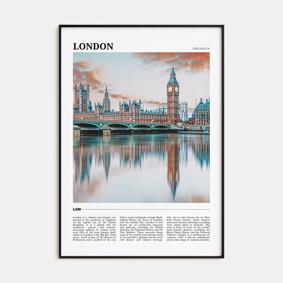 London Travel Color No 1 Poster