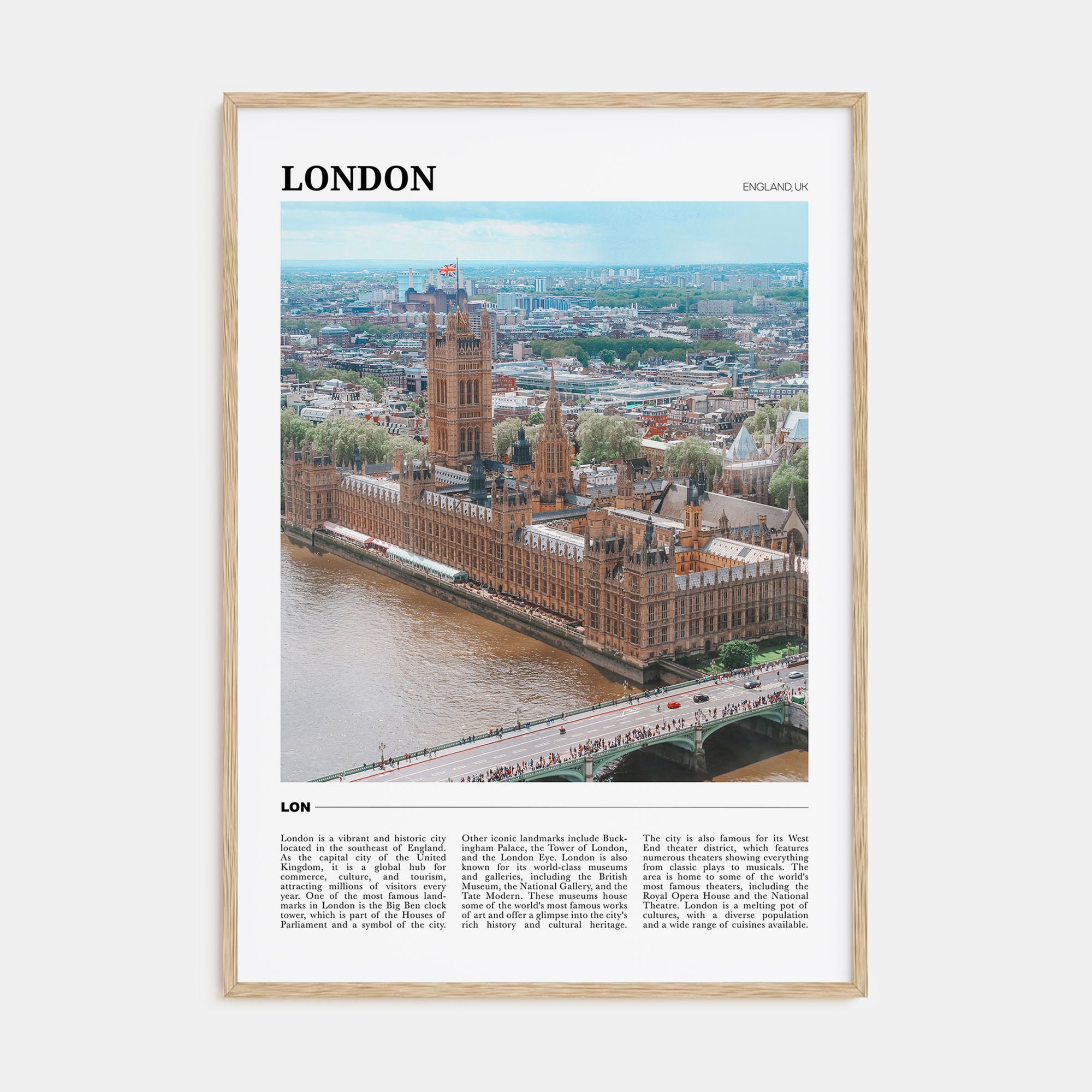 London Travel Color No 3 Poster