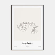 Long Beach Drawn Poster