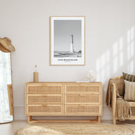 Long Beach Island Portrait B&W Poster