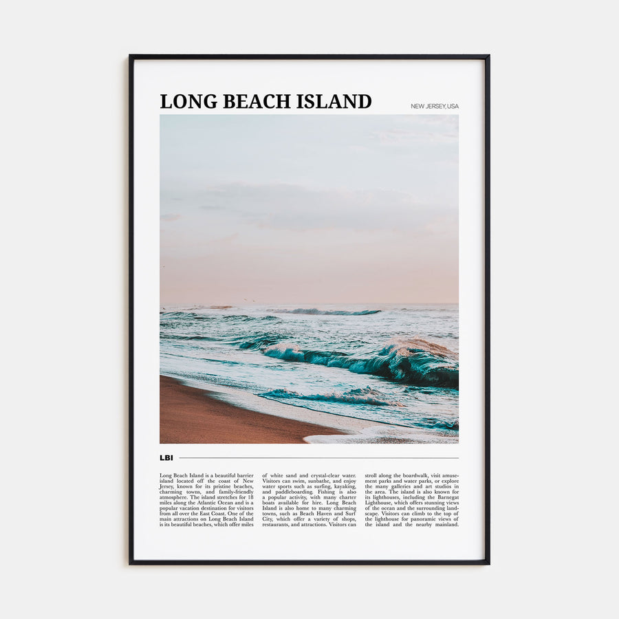 Long Beach Island Travel Color No 1 Poster