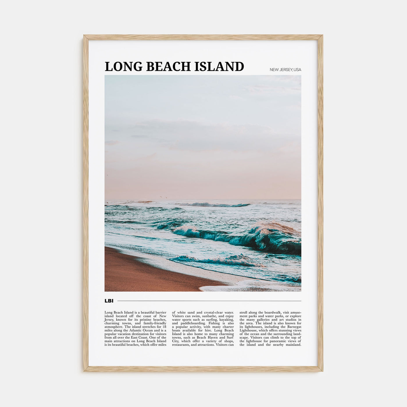 Long Beach Island Travel Color No 1 Poster