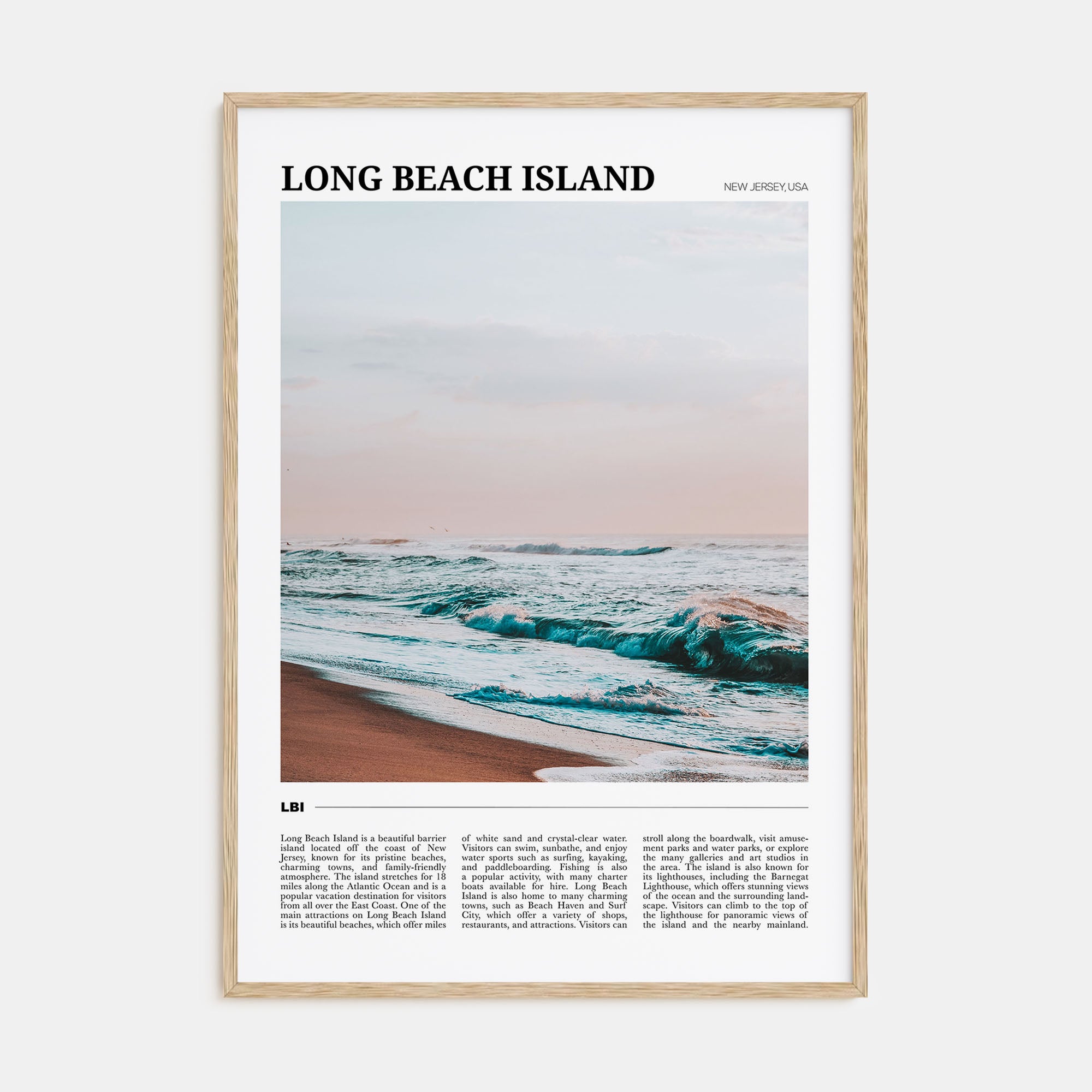 Long Beach Island Travel Color No 1 Poster