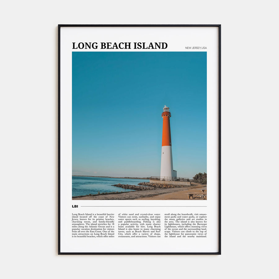 Long Beach Island Travel Color No 2 Poster