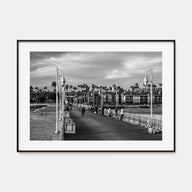 Long Beach Landscape B&W Poster