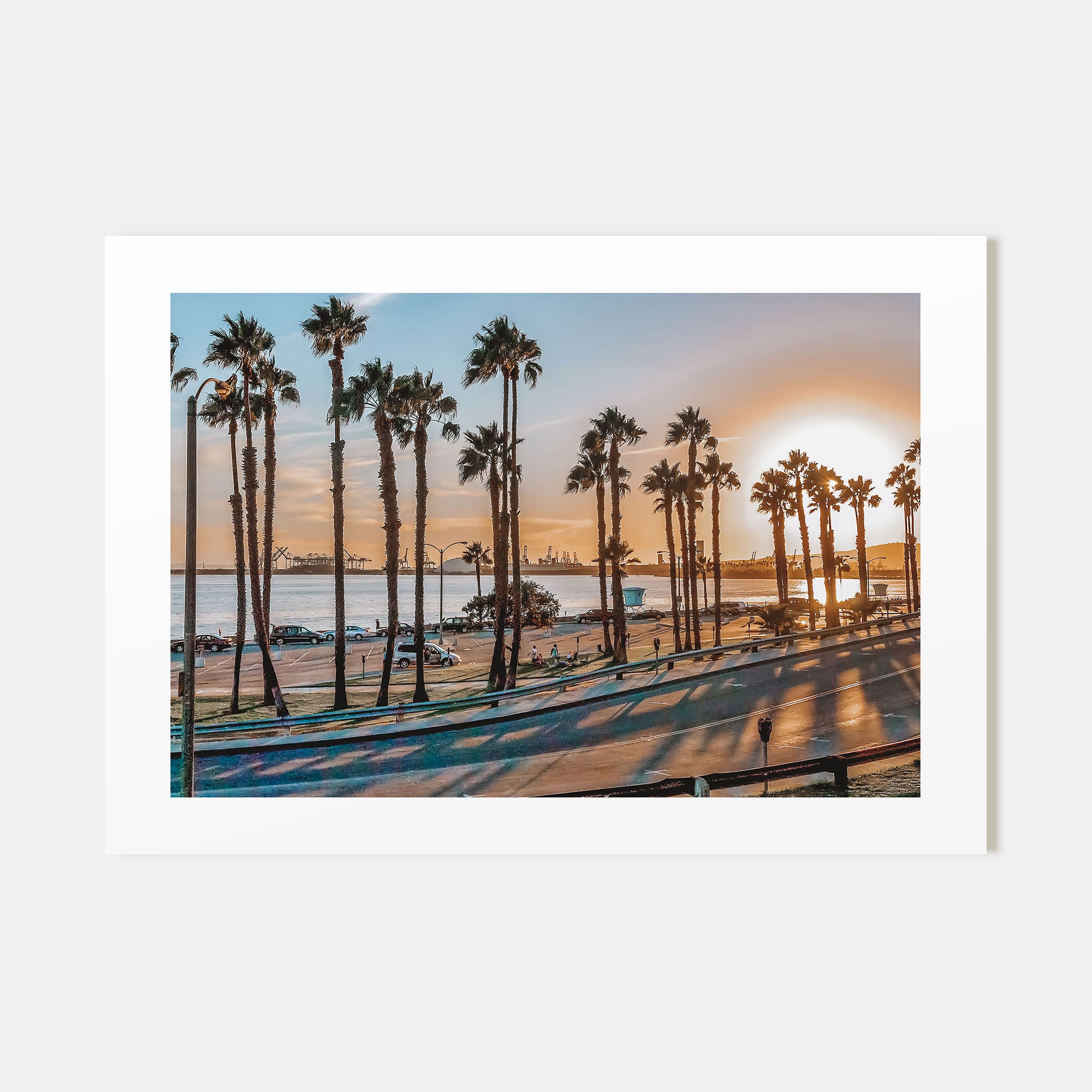 Long Beach Landscape Color Poster