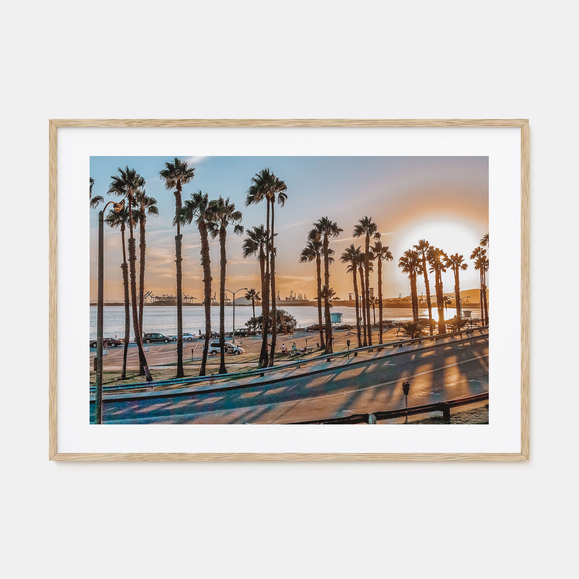 Long Beach Landscape Color Poster