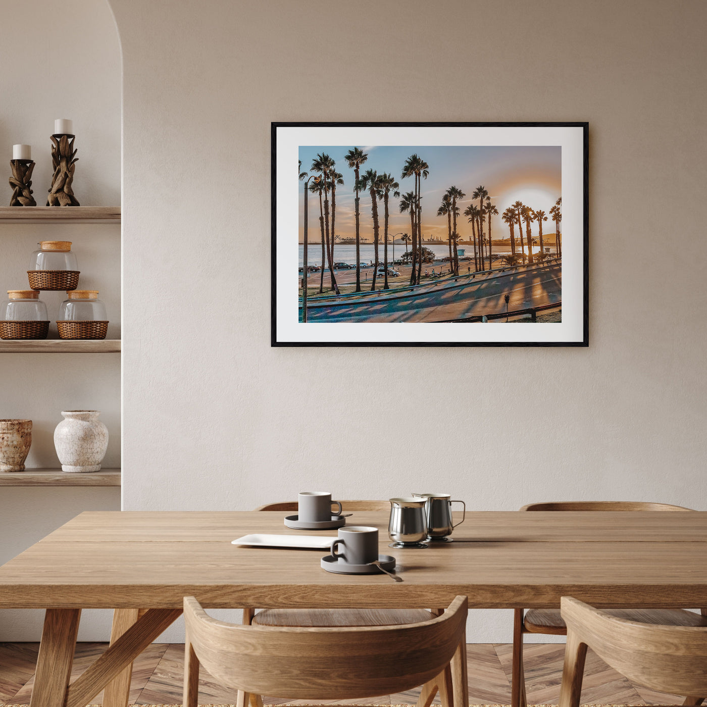 Long Beach Landscape Color Poster
