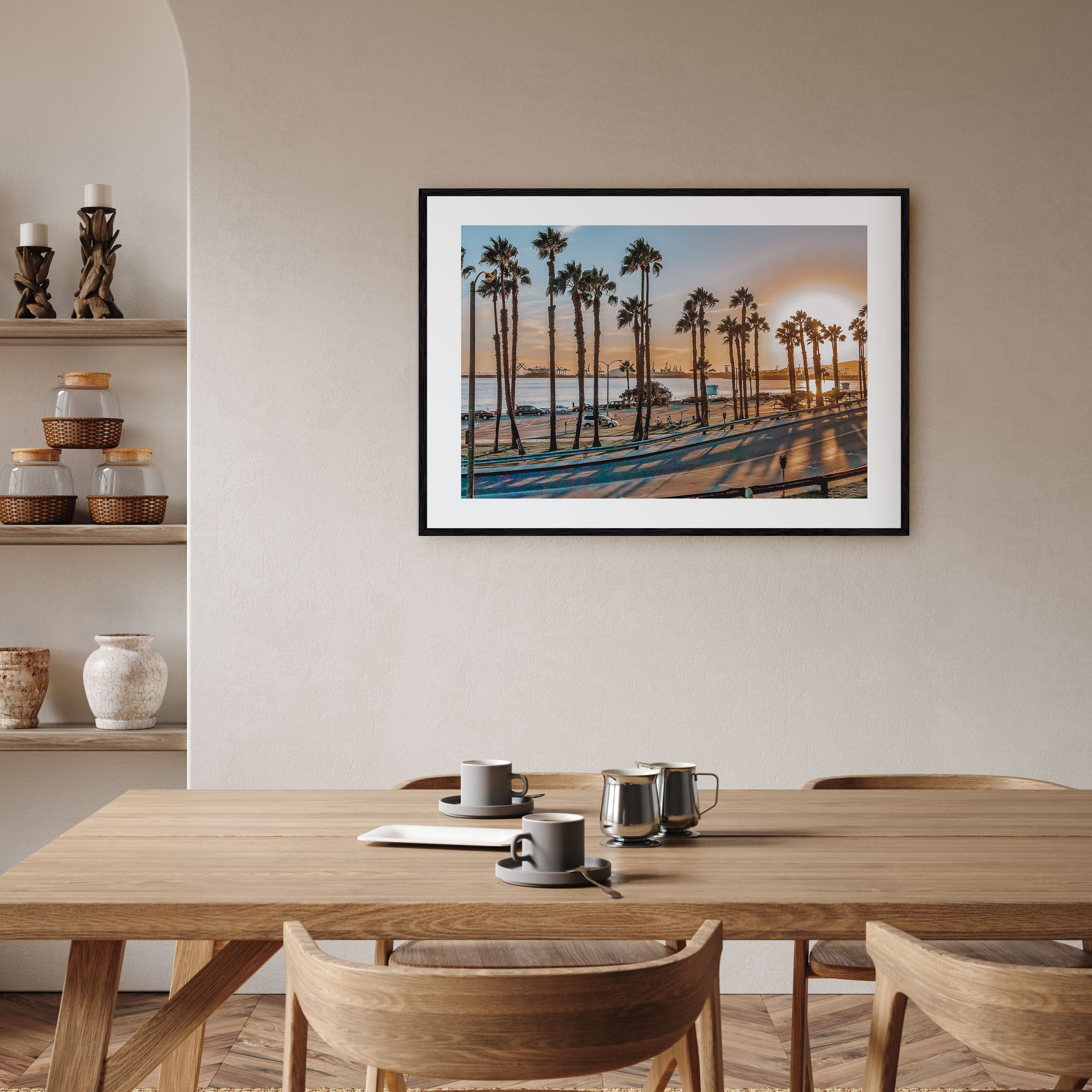Long Beach Landscape Color Poster