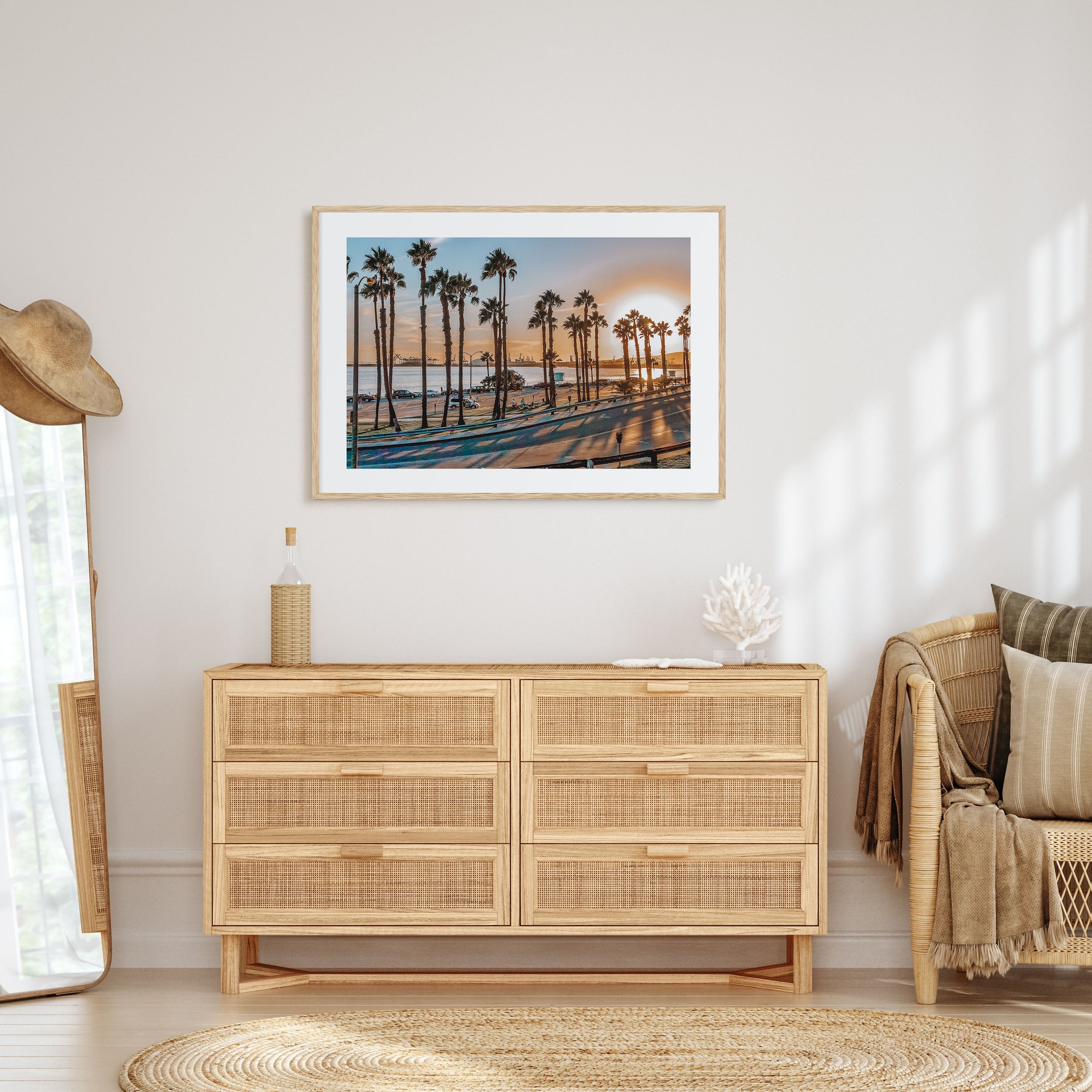 Long Beach Landscape Color Poster