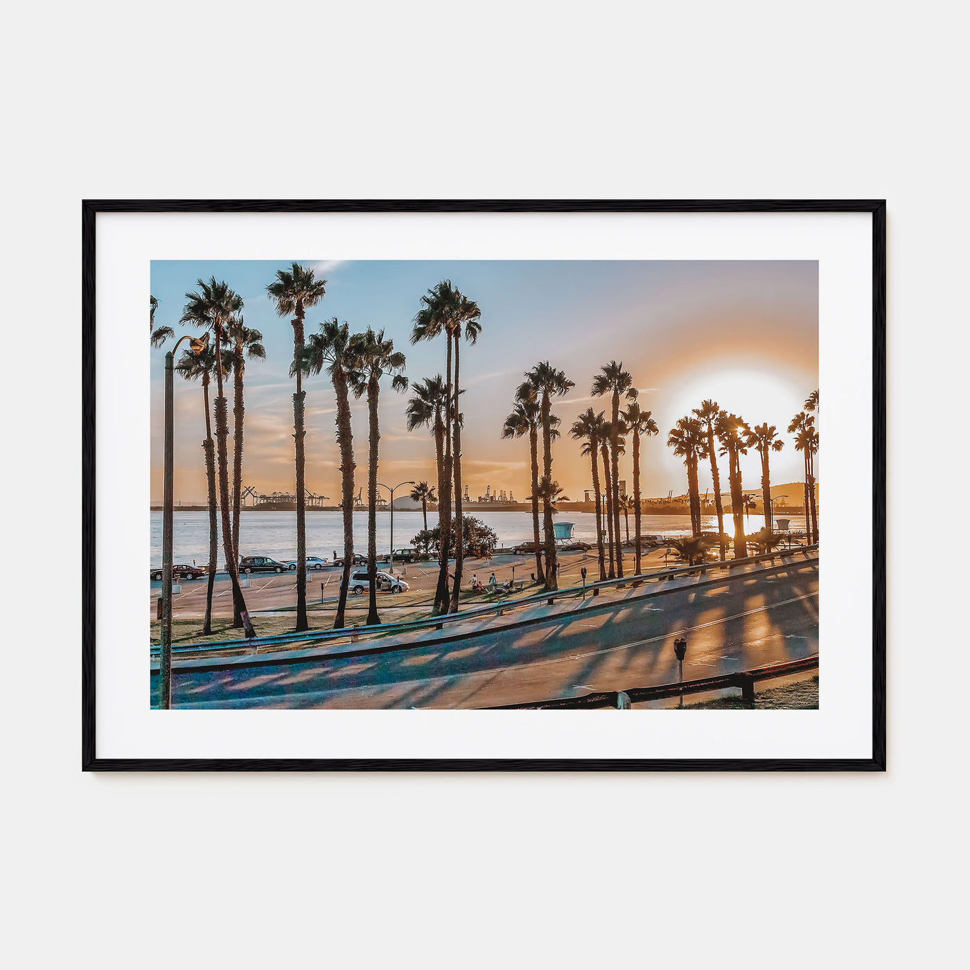 Long Beach Landscape Color Poster
