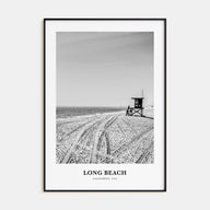 Long Beach Portrait B&W No 1 Poster