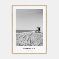 Long Beach Portrait B&W No 1 Poster
