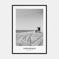 Long Beach Portrait B&W No 1 Poster