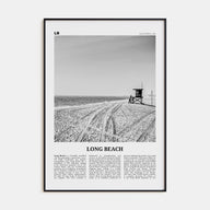 Long Beach Travel B&W No 1 Poster