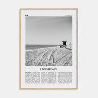 Long Beach Travel B&W No 1 Poster