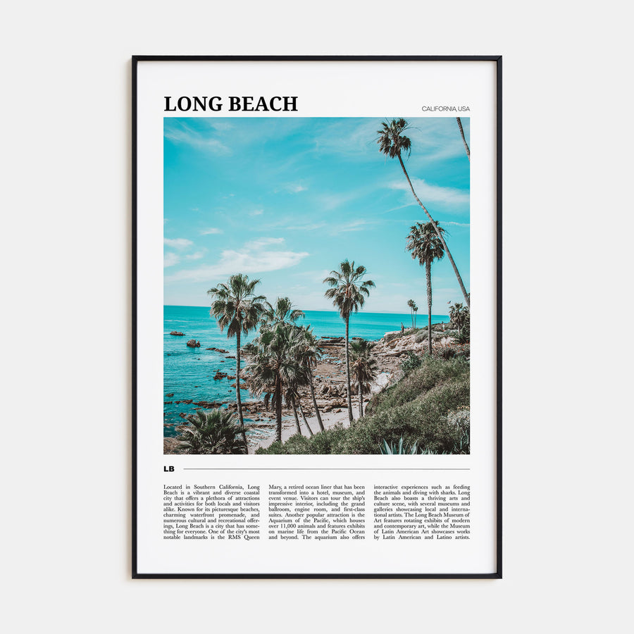 Long Beach Travel Color No 1 Poster