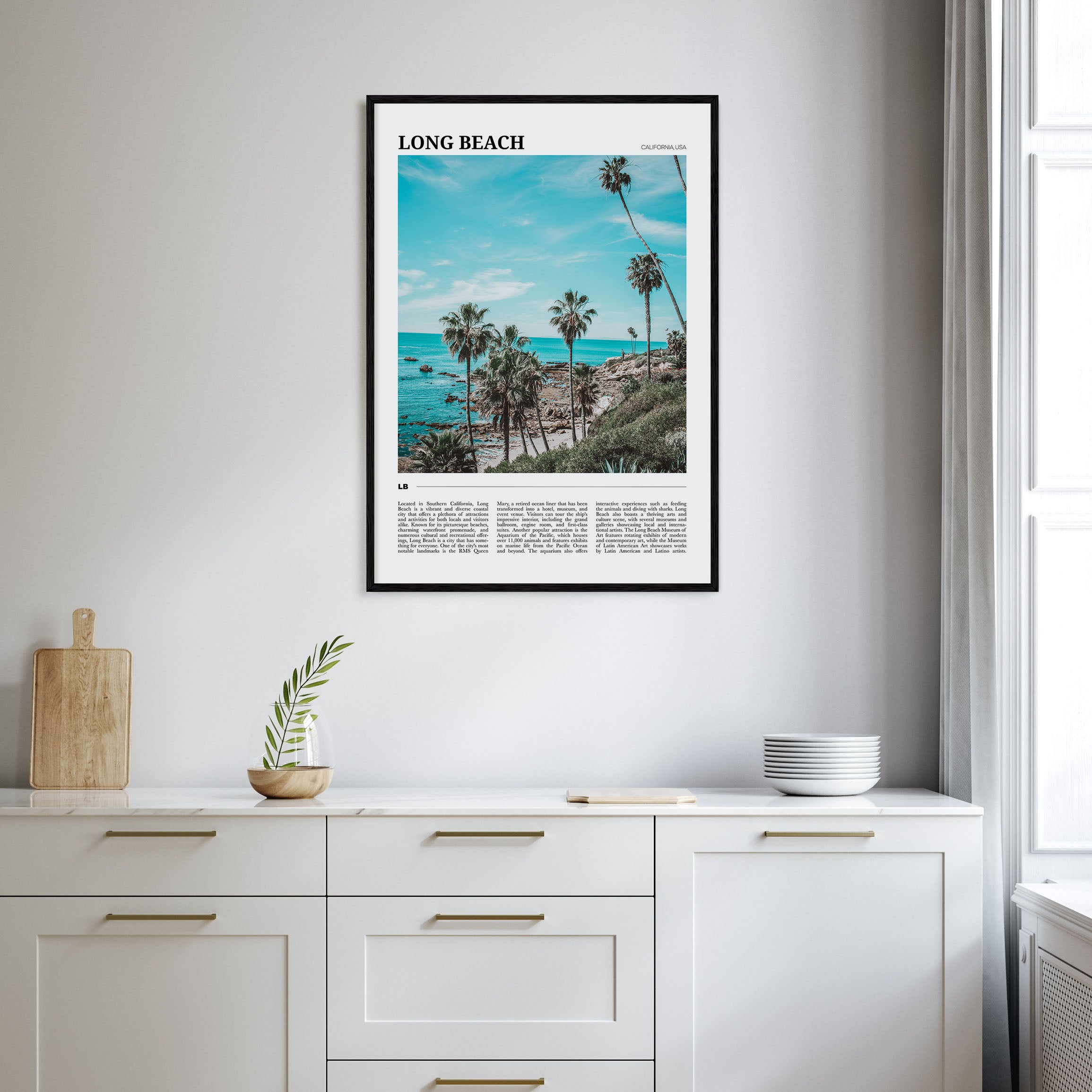 Long Beach Travel Color No 1 Poster