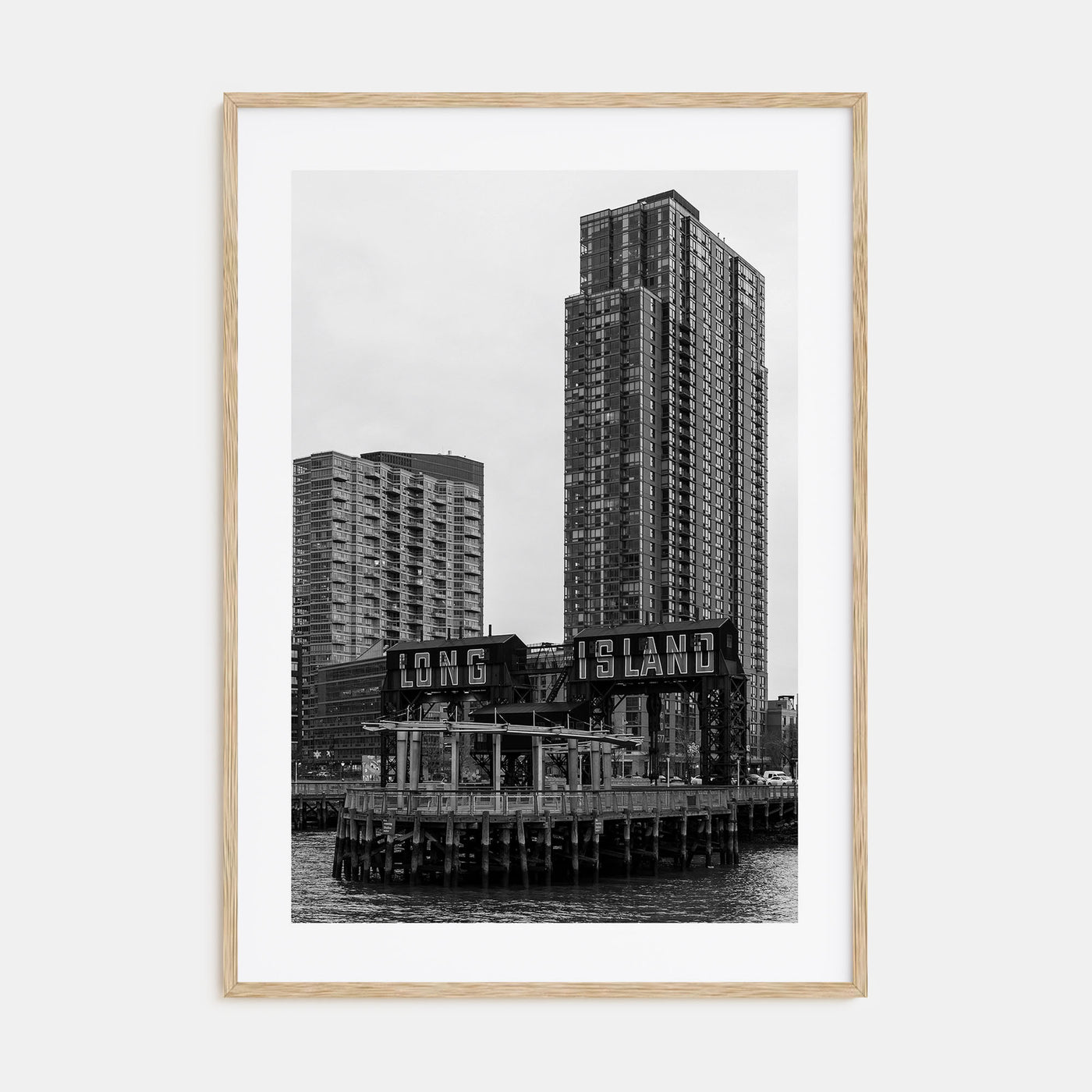 Long Island City Photo B&W Poster