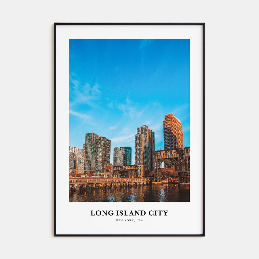 Long Island City Portrait Color Poster