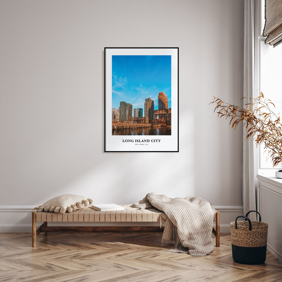 Long Island City Portrait Color Poster