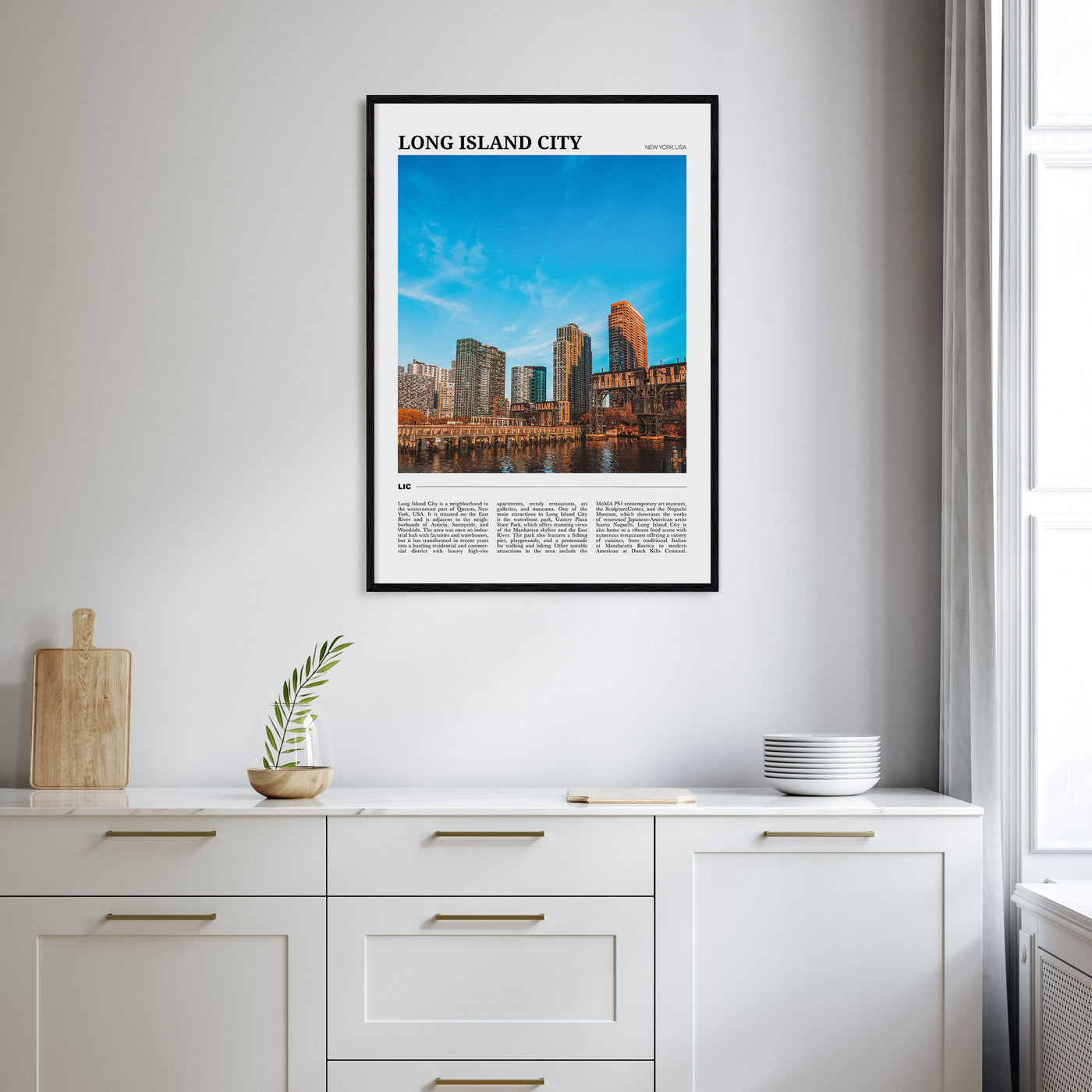 Long Island City Travel Color Poster