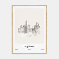 Long Island Drawn Poster